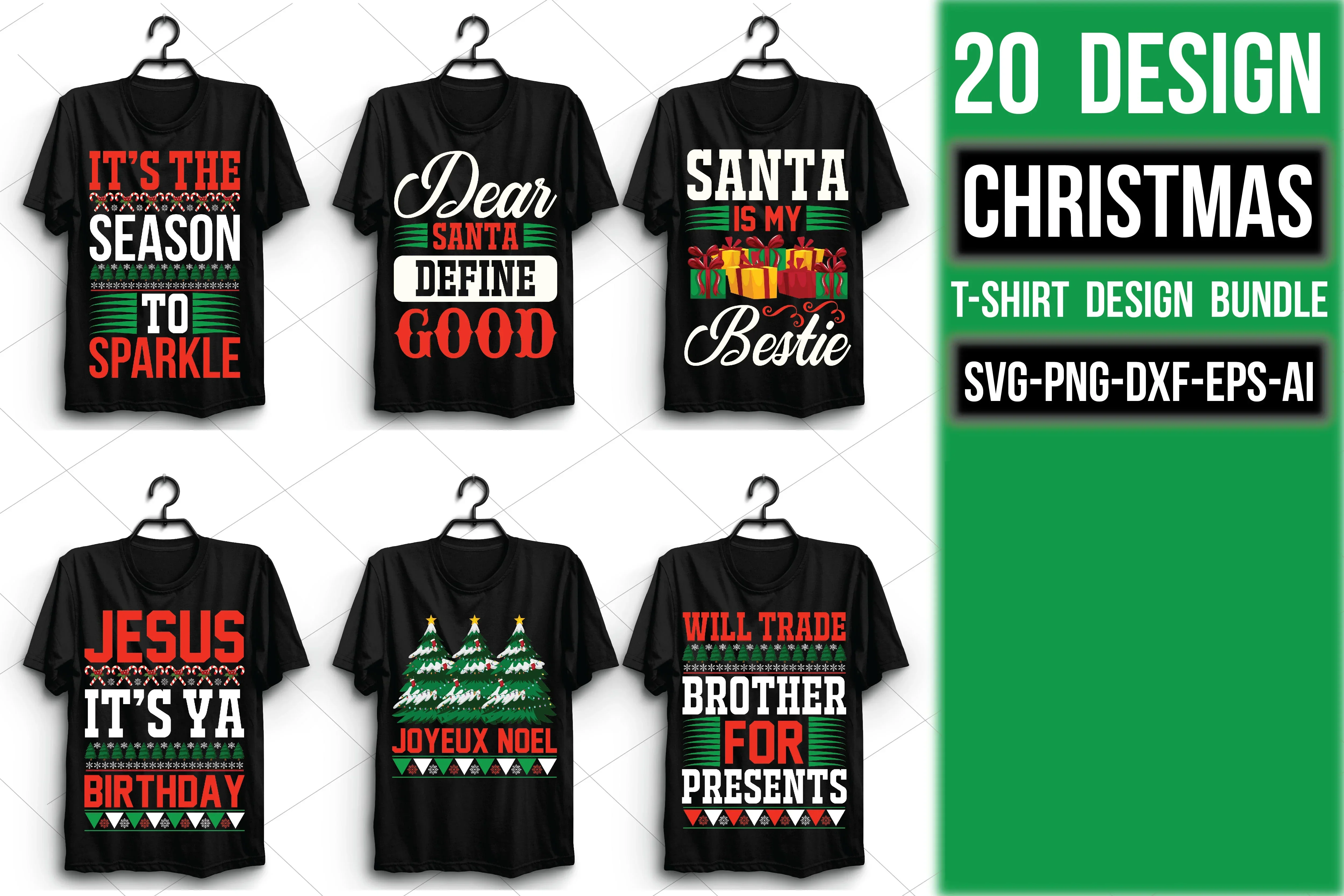 Christmas T Shirt Bundle - Image 2