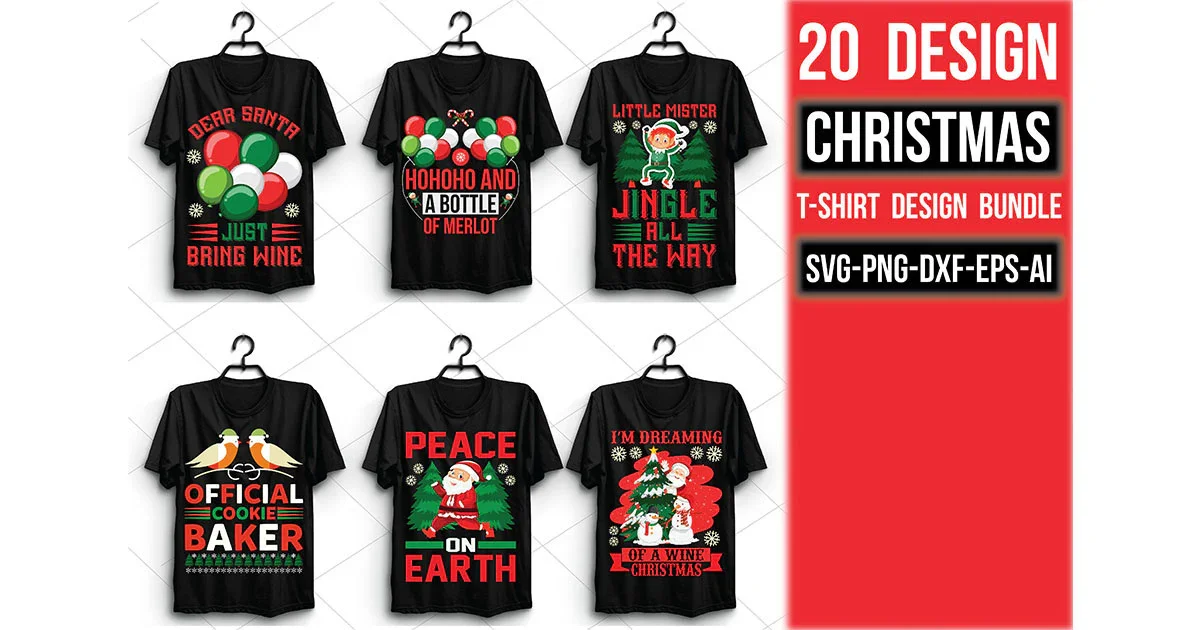 Christmas T Shirt Bundle - Image 2