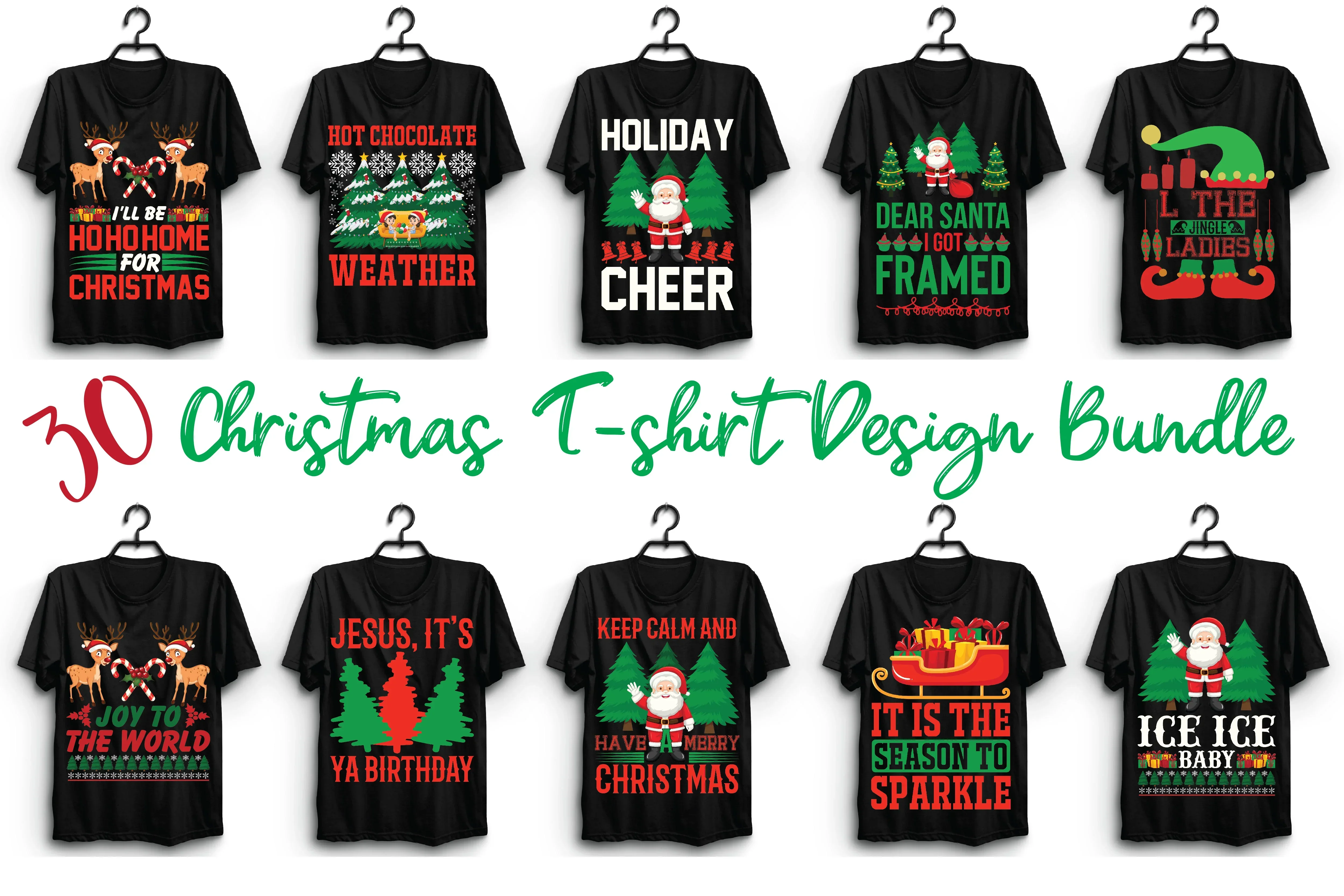 Christmas T Shirt Bundle - Image 2