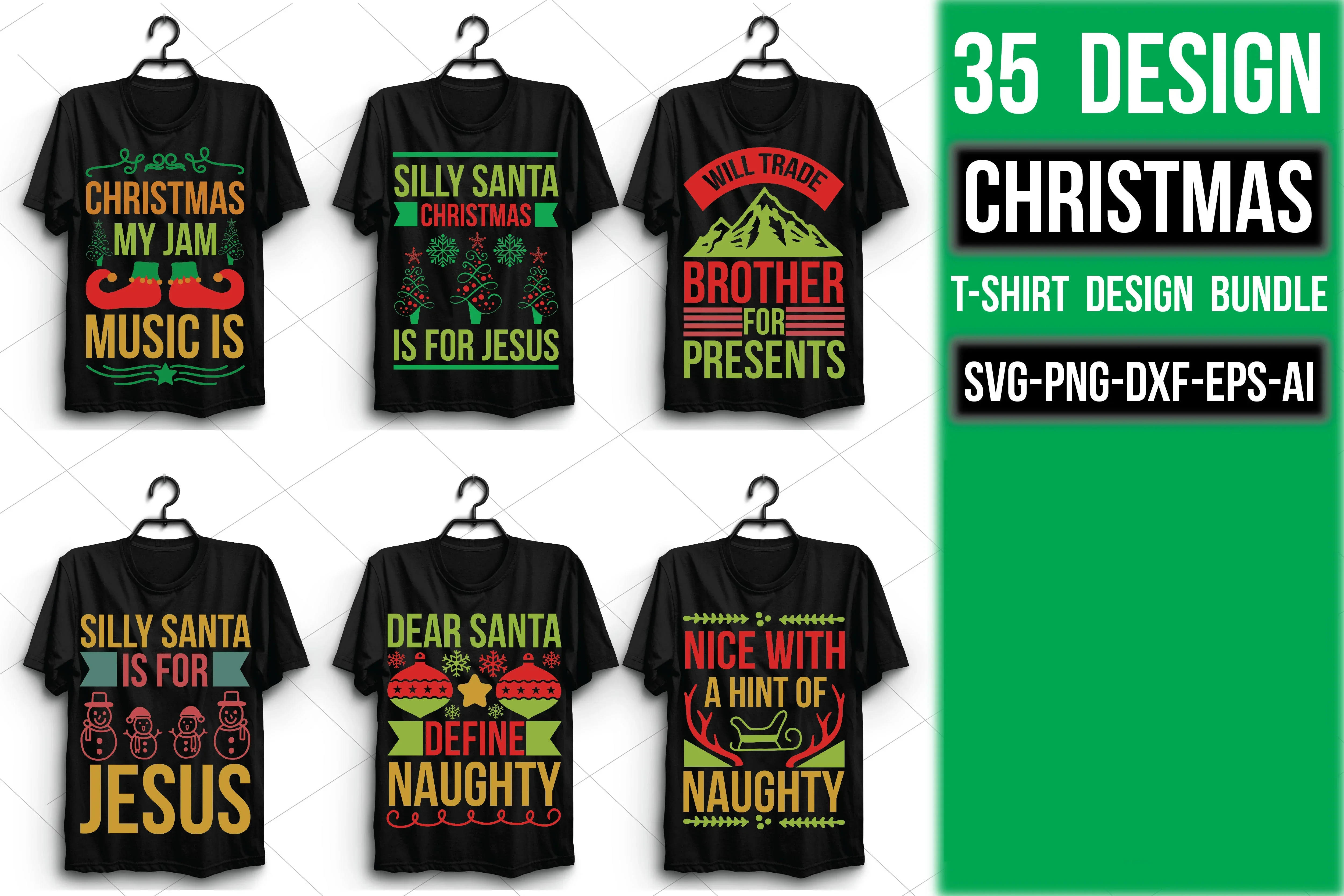 Christmas T Shirt Bundle - Image 2
