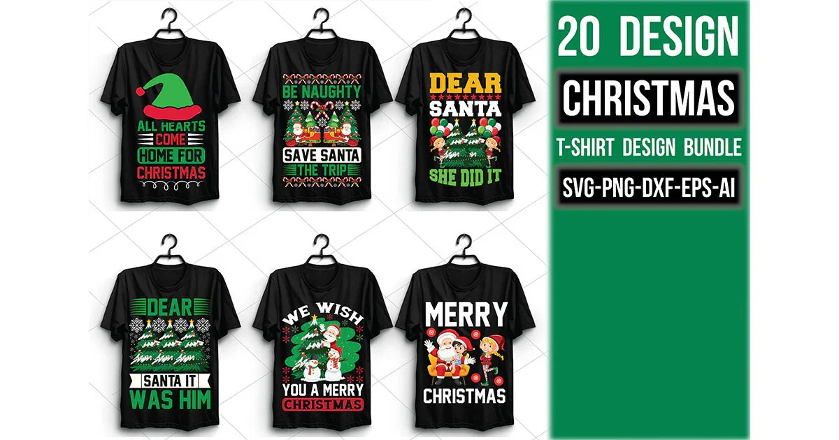 Christmas T Shirt Bundle - Image 3