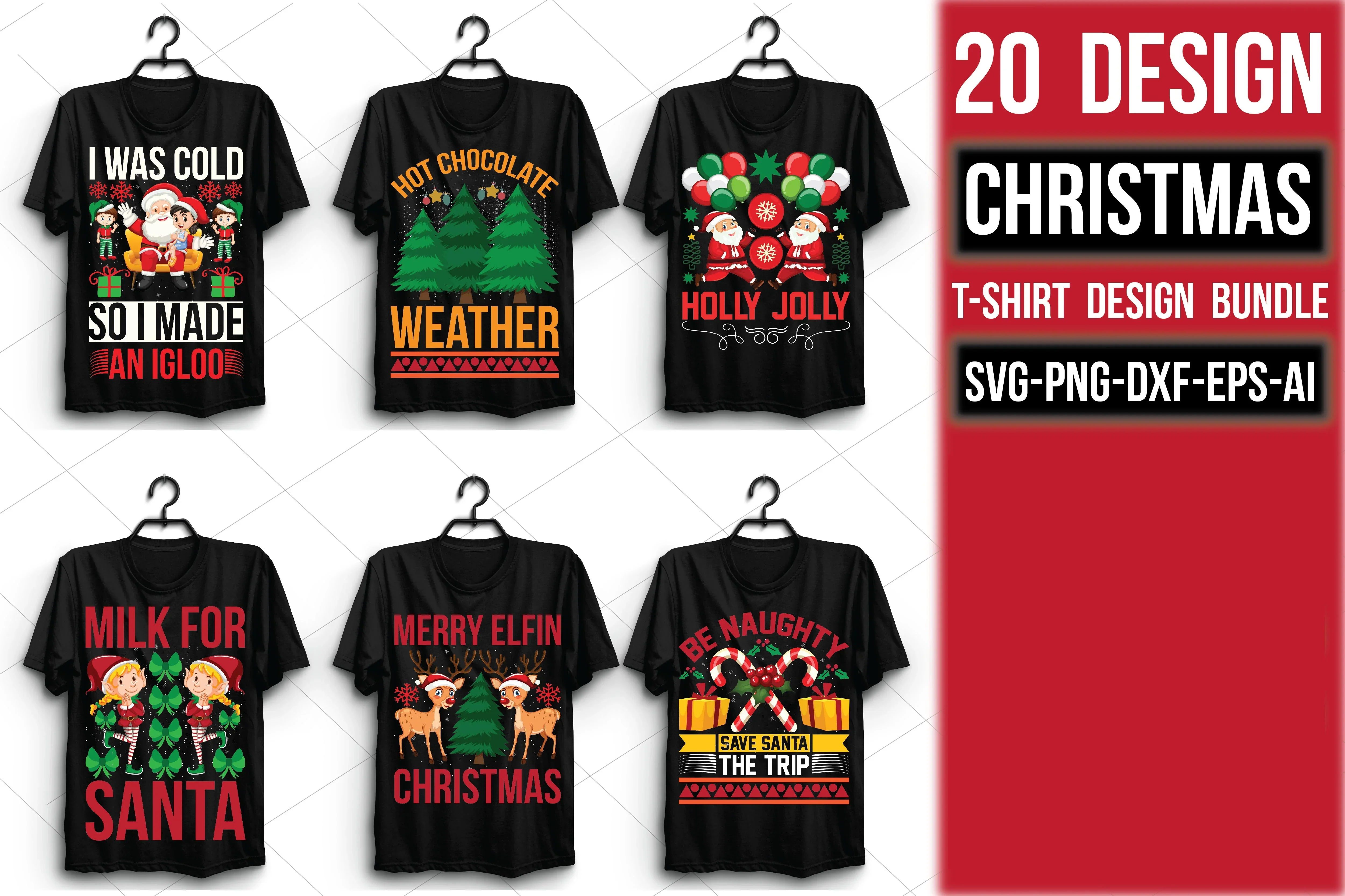 Christmas T Shirt Bundle - Image 2