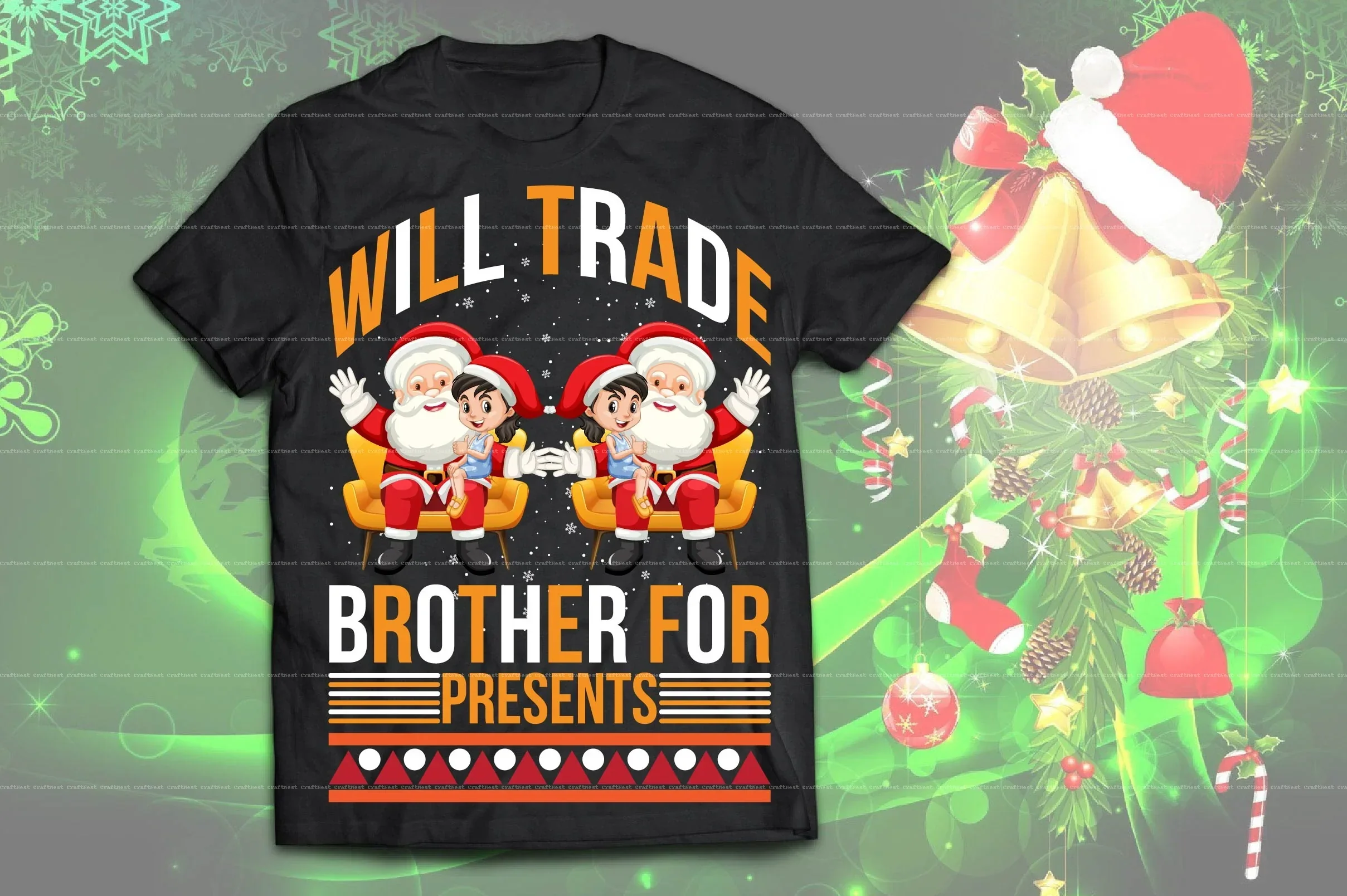 Christmas T-Shirt Design SVG Bundle - Image 9