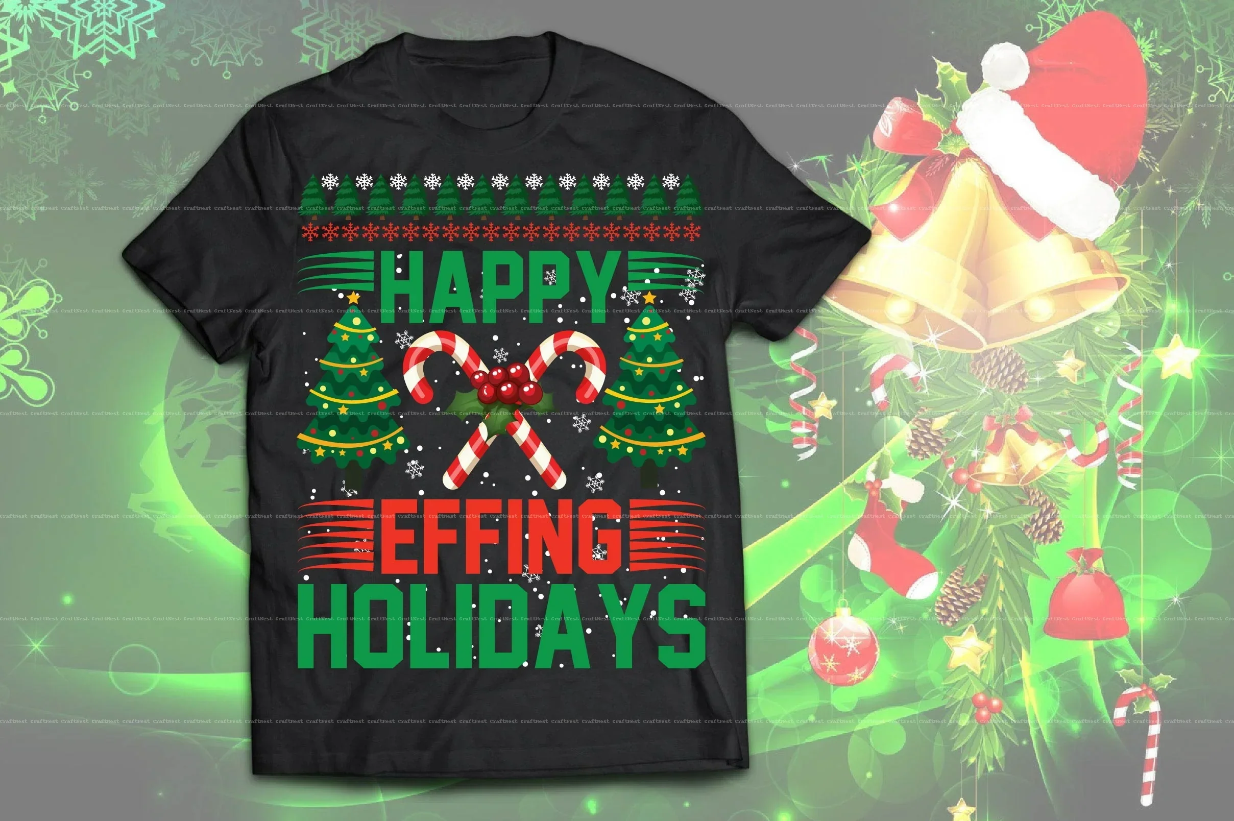 Christmas T-Shirt Design SVG Bundle - Image 3
