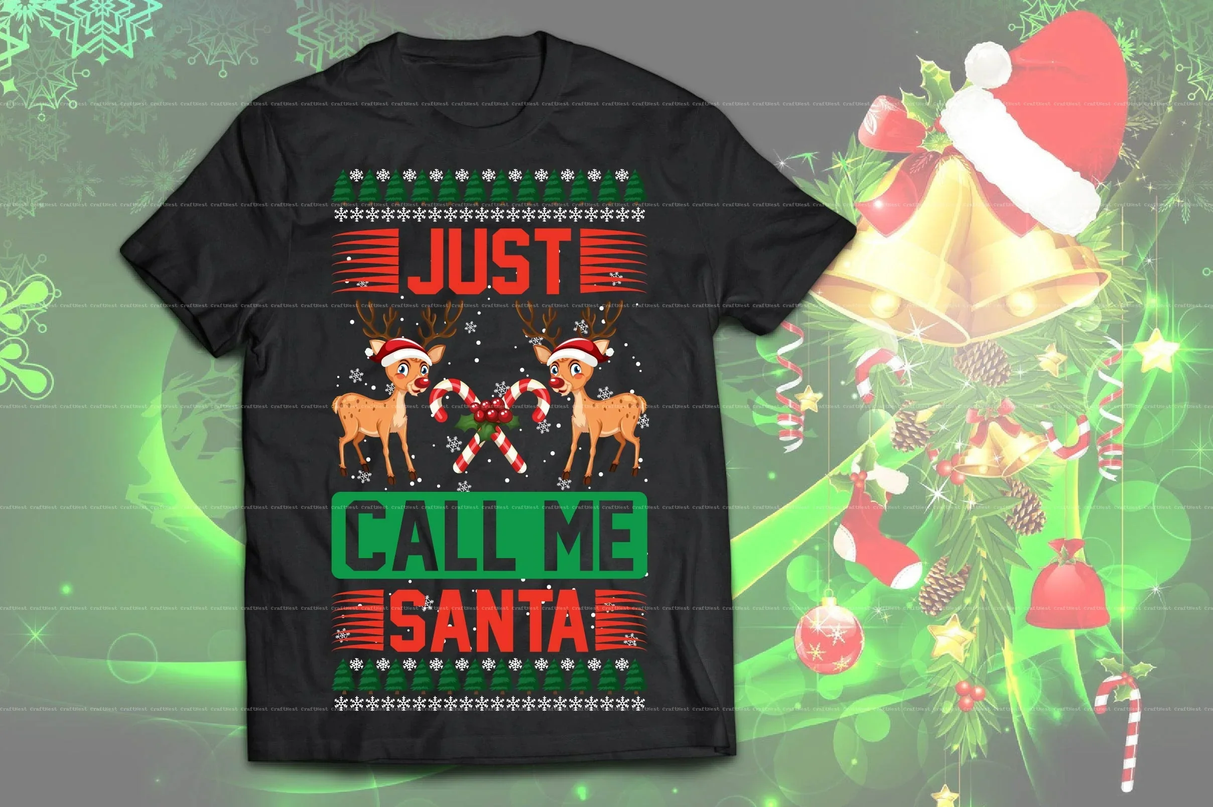 Christmas T-Shirt Design SVG Bundle - Image 13
