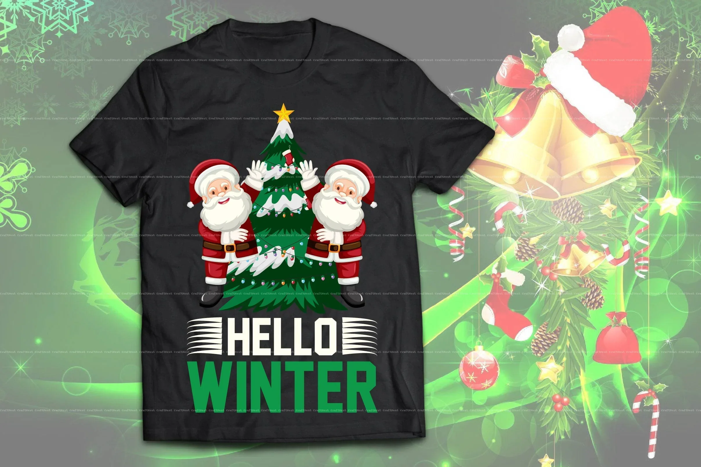 Christmas T-Shirt Design SVG Bundle - Image 3