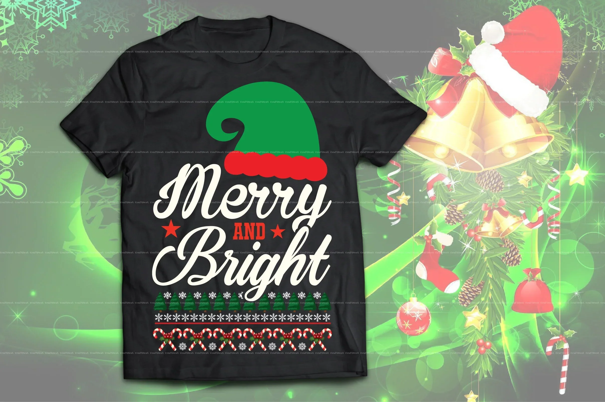 Christmas T-Shirt Design SVG Bundle - Image 3
