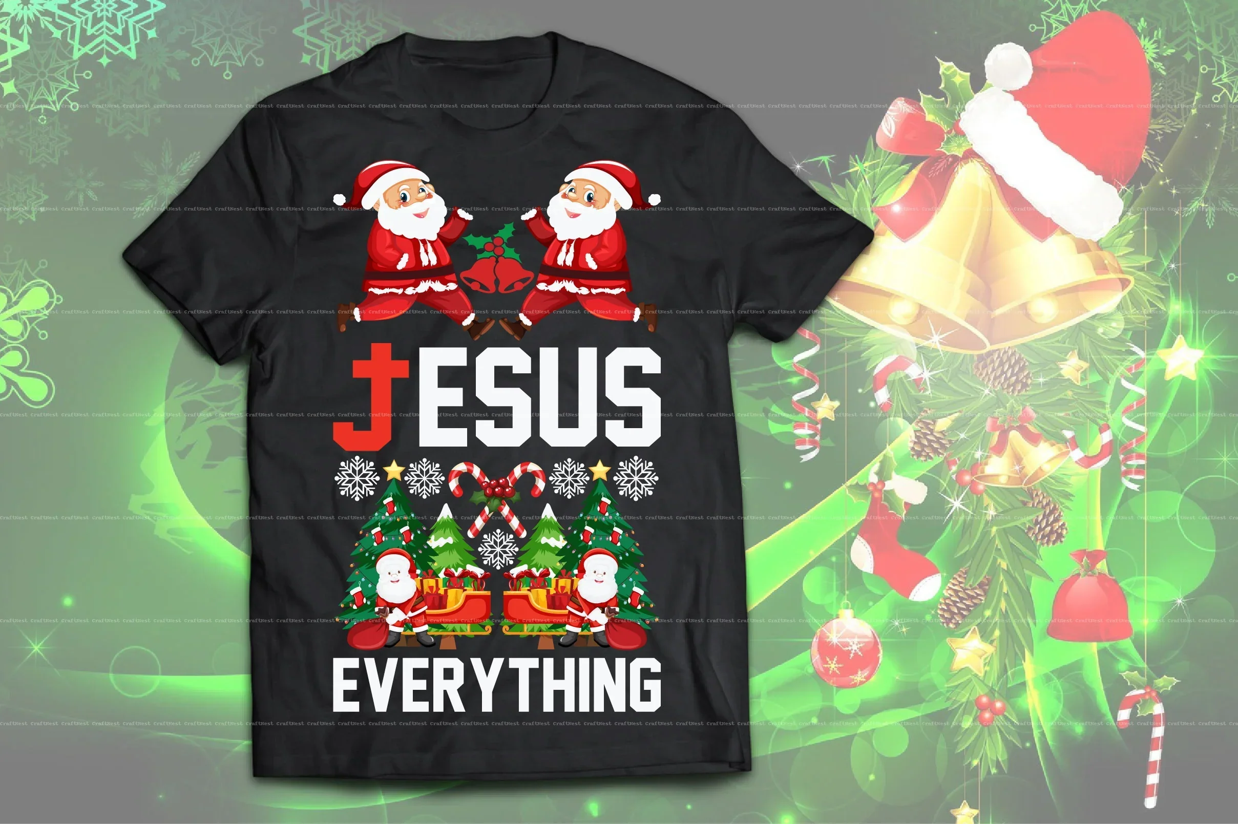 Christmas T-Shirt Design SVG Bundle - Image 9