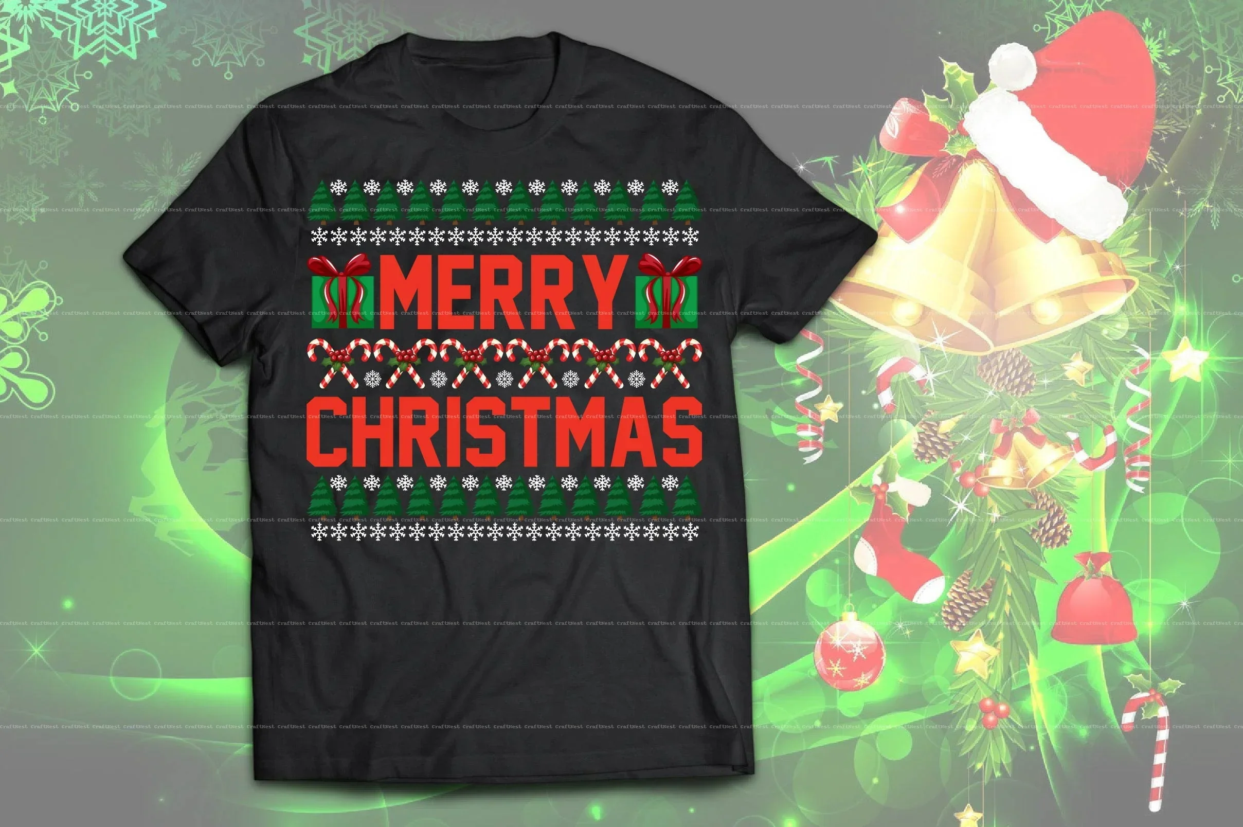 Christmas T-Shirt Design SVG Bundle - Image 8