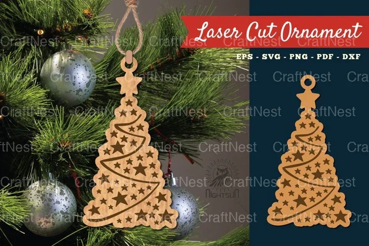 Christmas Tree Ornament SVG Bundle