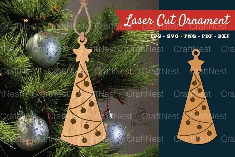 Christmas Tree Ornament SVG Bundle