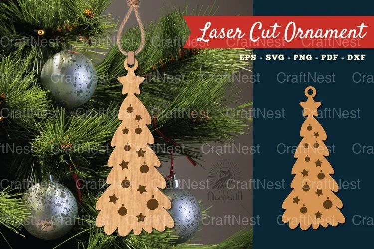 Christmas Tree Ornament SVG Bundle