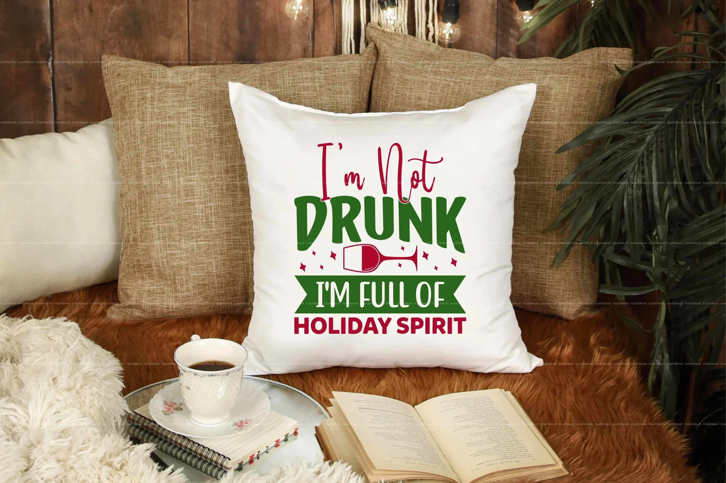 Christmas Wine Glass SVG Bundle - Image 13