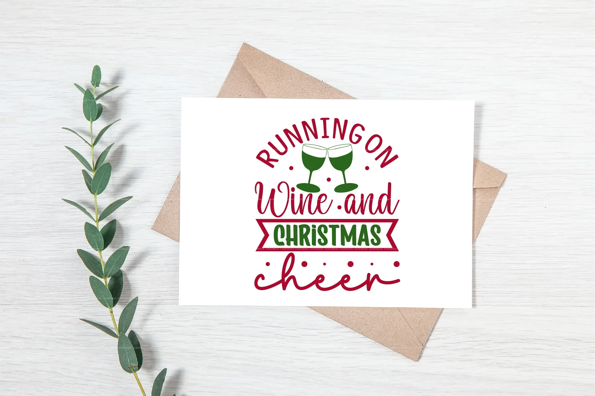 Christmas Wine Glass SVG Bundle - Image 5
