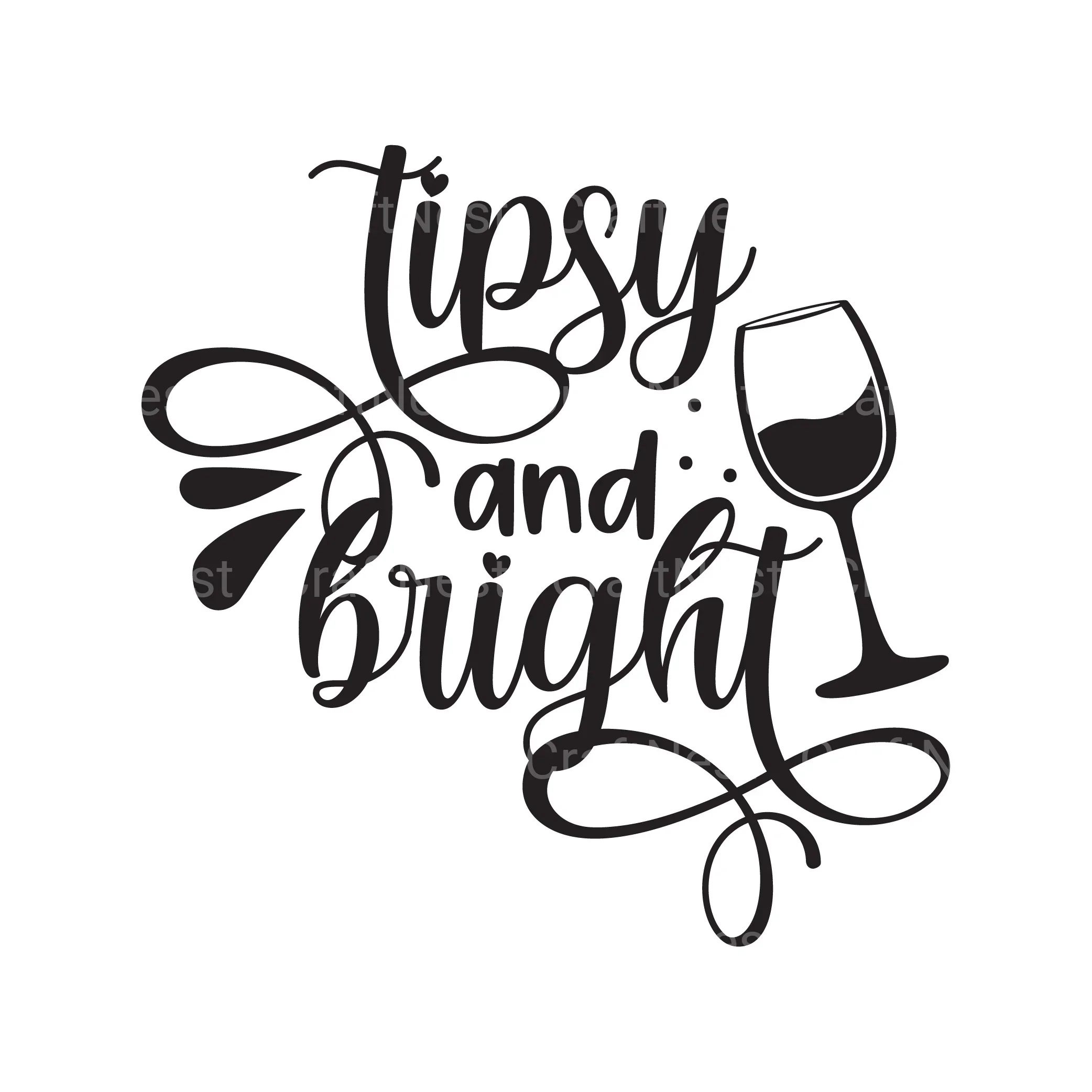 Christmas Wine SVG Bundle - Image 13