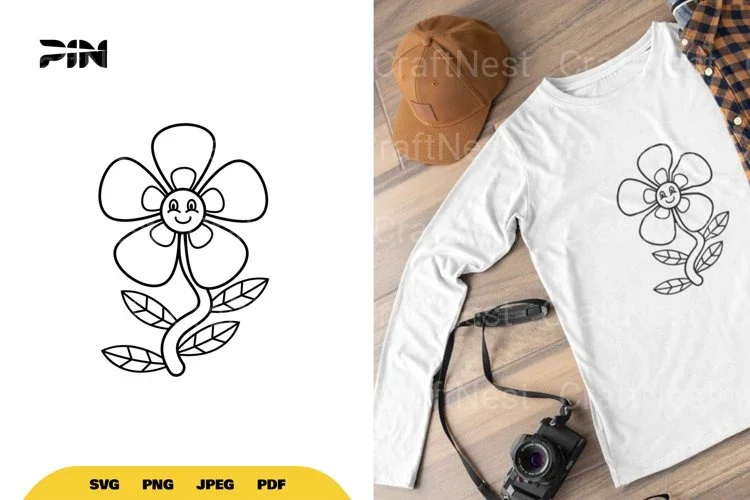 Classic Cartoon Flower SVG Bundle