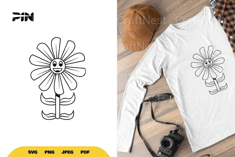 Classic Cartoon Flower SVG Bundle