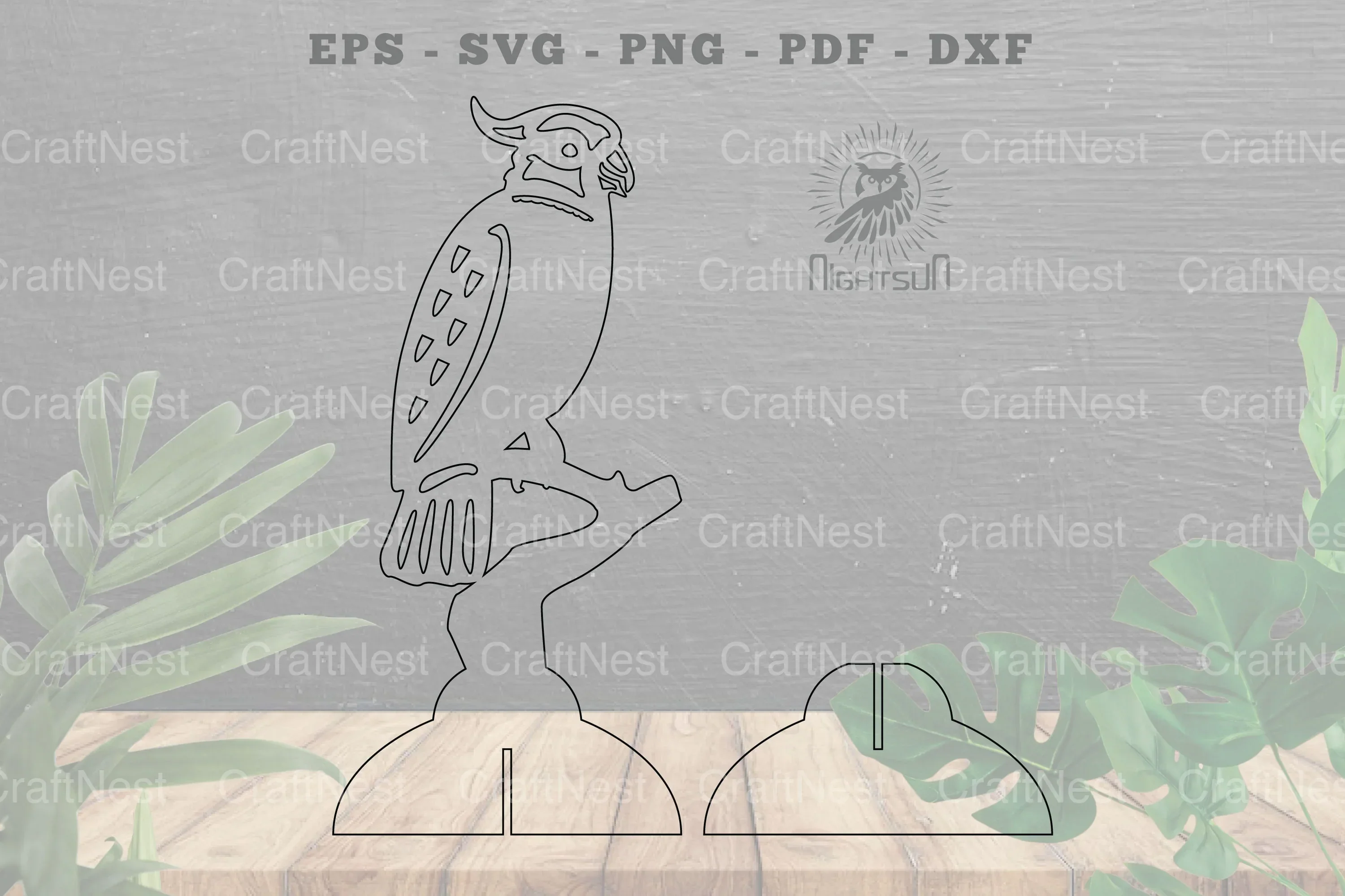 Cockatoo Bird Laser Cut Home Decor Clipart Bundle - Image 2
