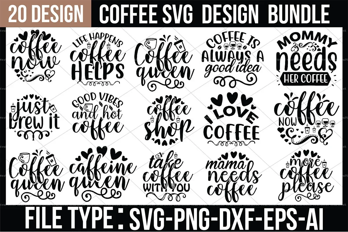 Coffee Design SVG Bundle