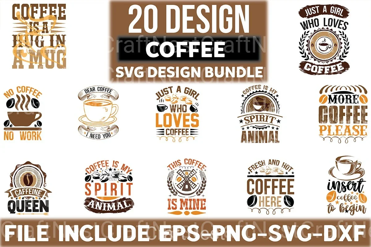 Coffee T Shirt Design 20 Bundle - Image 3