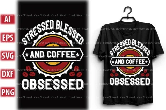 Coffee T-Shirt Design SVG Bundle - Image 8