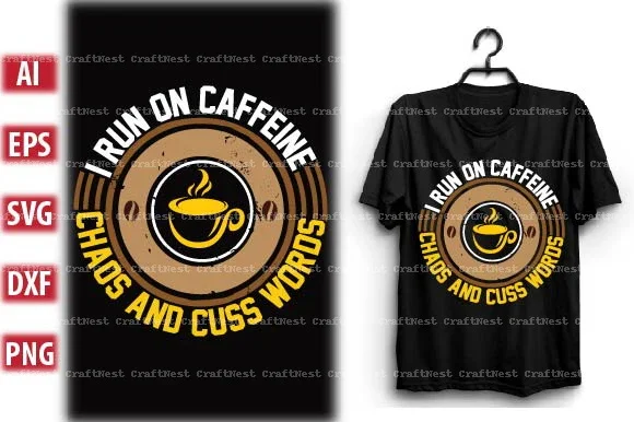 Coffee T-Shirt Design SVG Bundle - Image 3