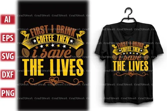 Coffee T-Shirt Design SVG Bundle - Image 8