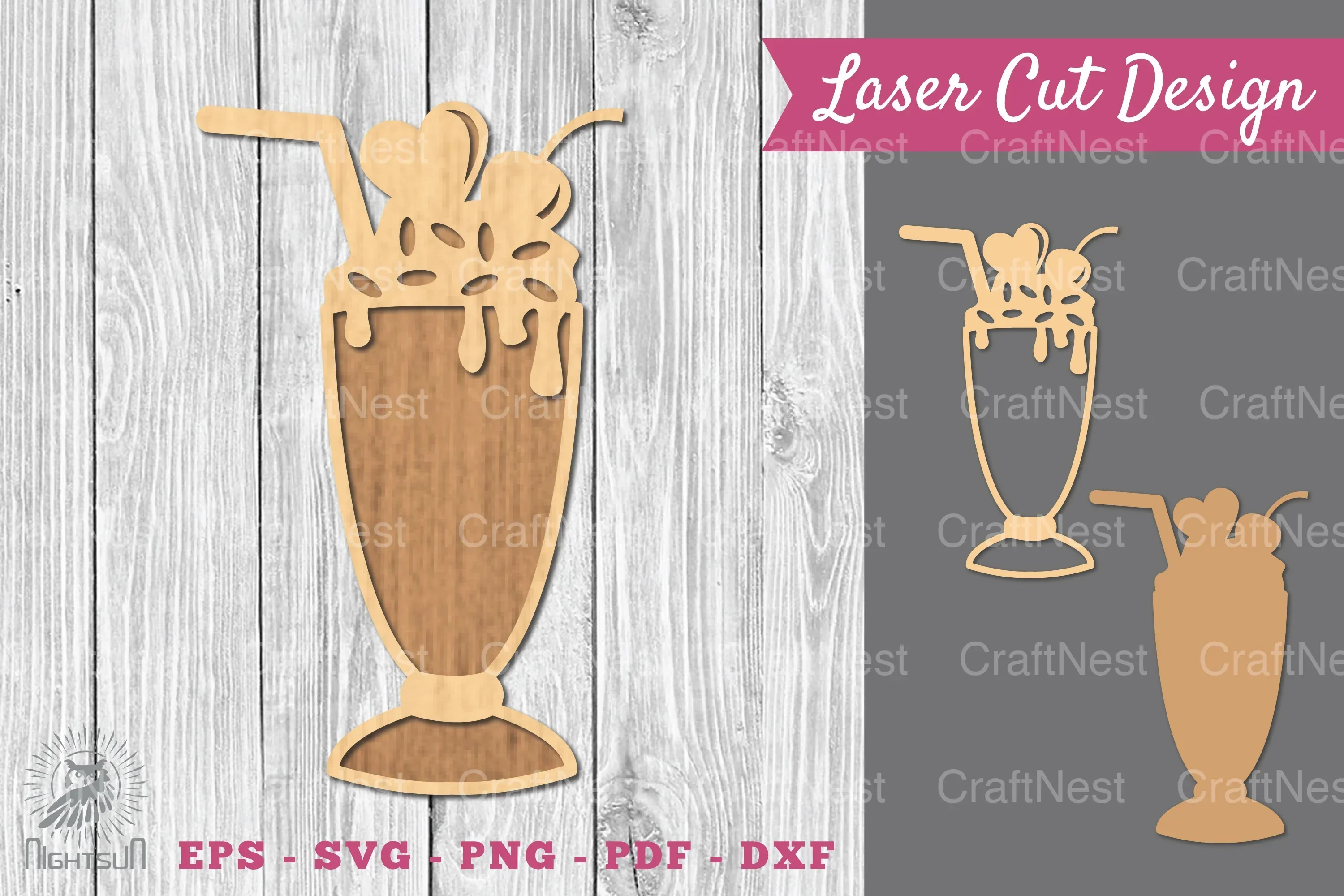 Cold Drinks Laser Cut Decoration SVG Bundle