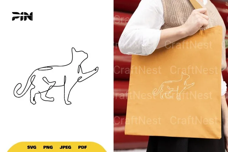 Continuous Line Cat SVG Bundle
