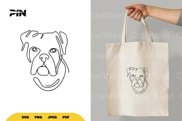 Continuous Line Dog SVG Bundle