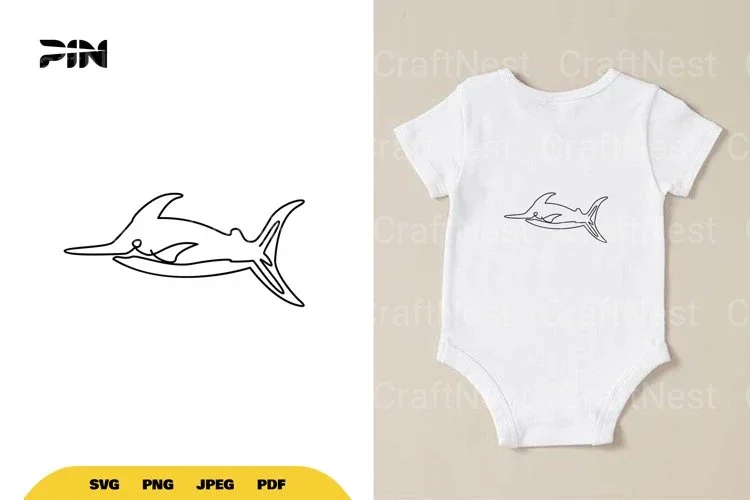 Continuous Line Fish SVG Bundle