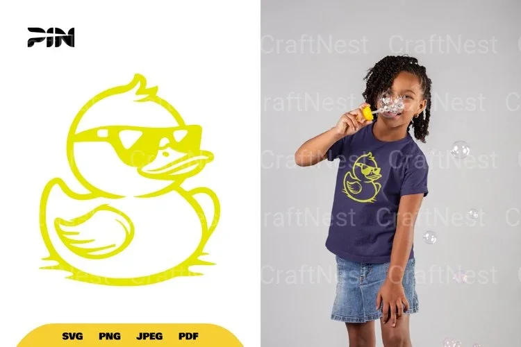 Cool Duck Wearing Sunglasses Clipart Bundle