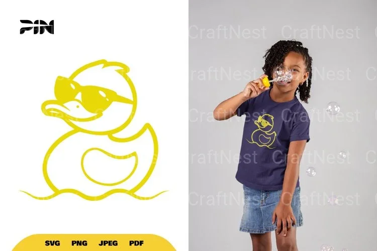 Cool Duck Wearing Sunglasses Clipart Bundle