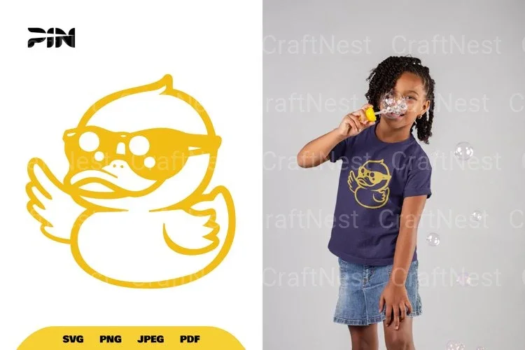 Cool Duck Wearing Sunglasses SVG Bundle