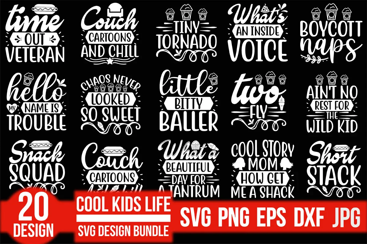 Cool Kids Life SVG Bundle - Image 2