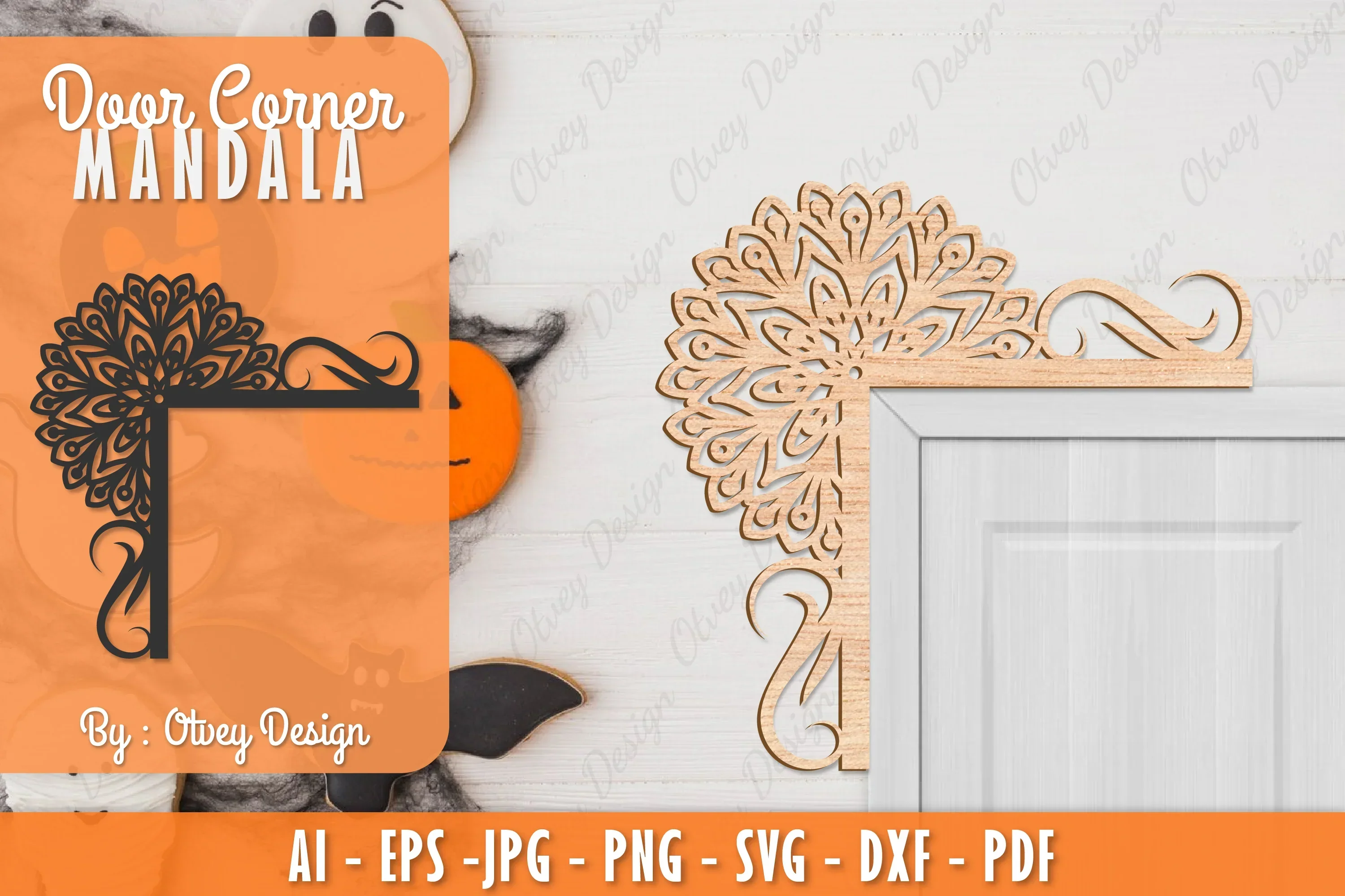 Corner Door Mandala Lasercut SVG Bundle