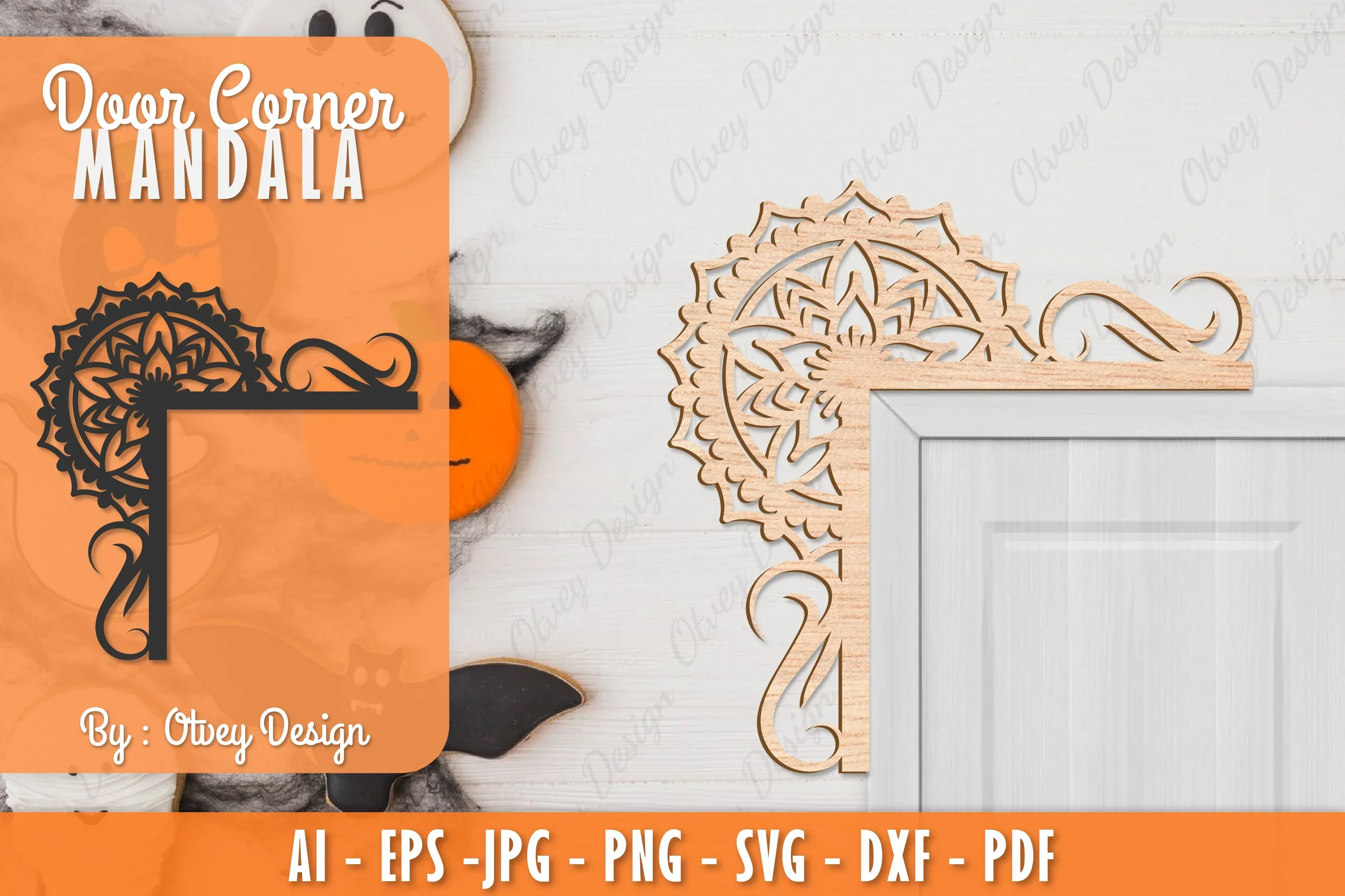 Corner Door Mandala Lasercut SVG Bundle