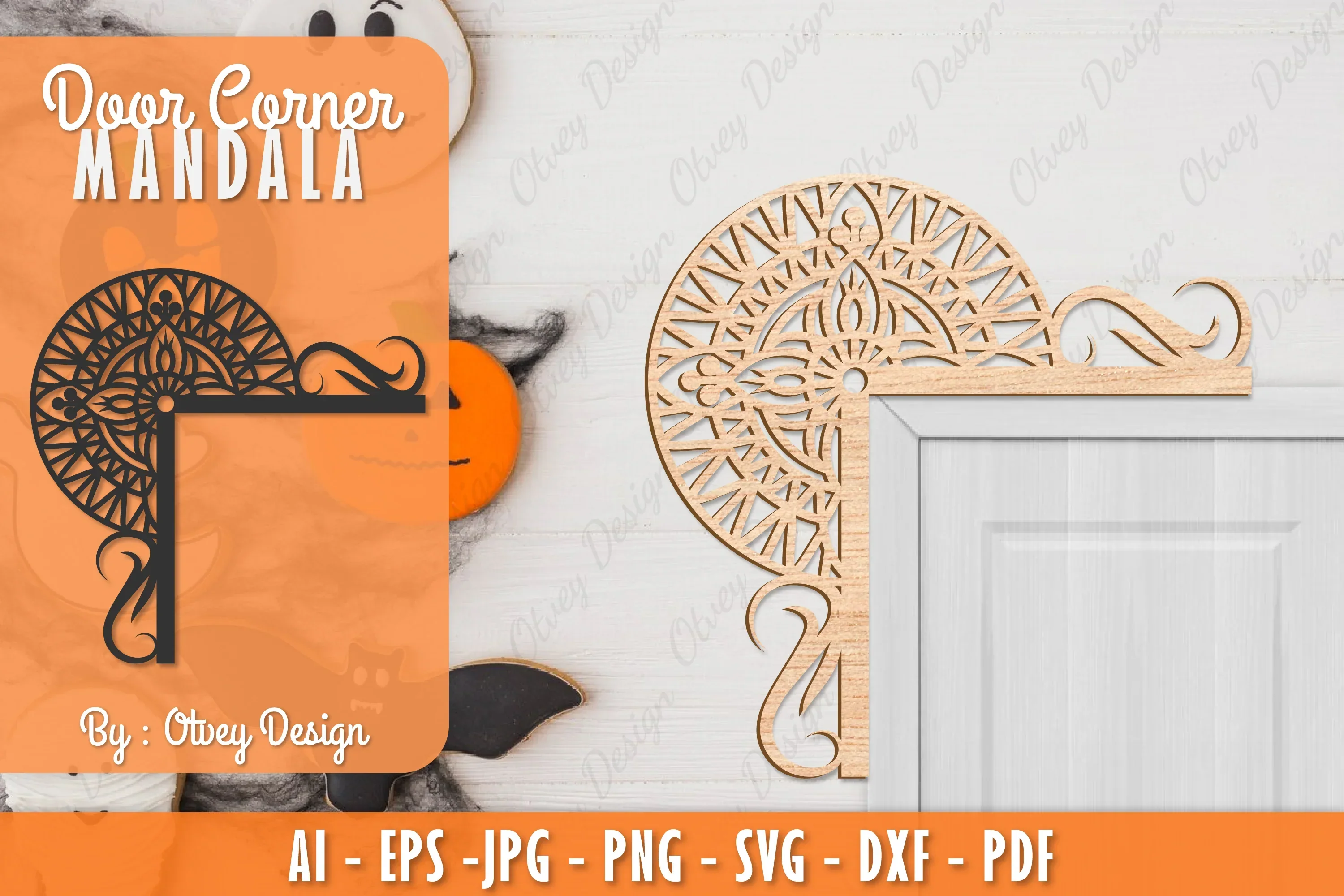 Corner Door Mandala Lasercut SVG Bundle