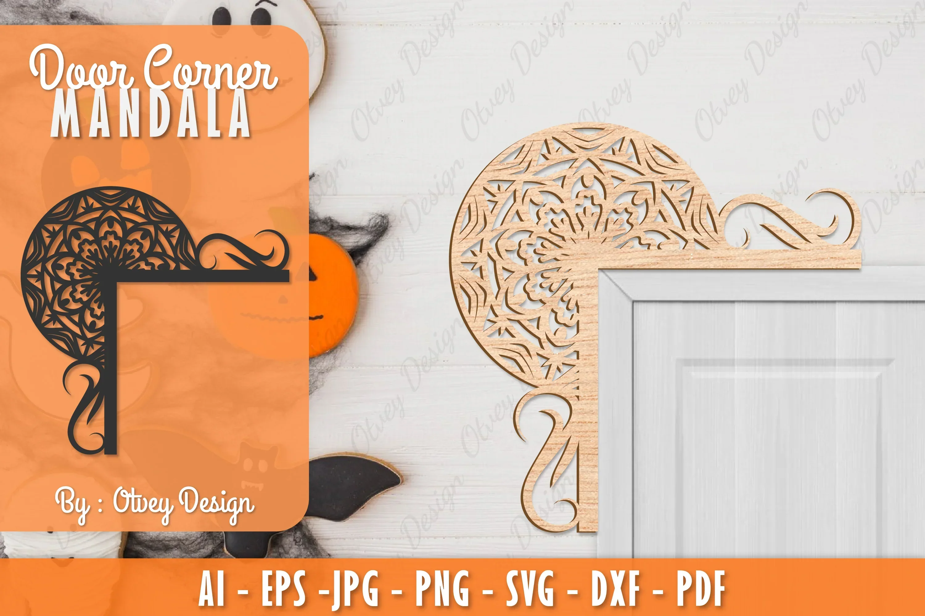 Corner Door Mandala Lasercut SVG Bundle