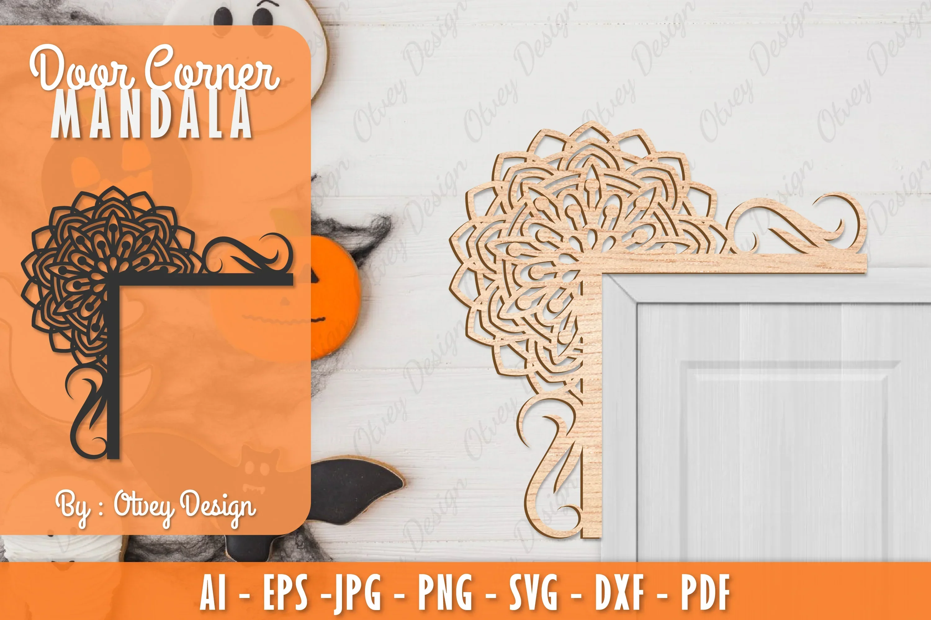 Corner Door Mandala Lasercut SVG Bundle
