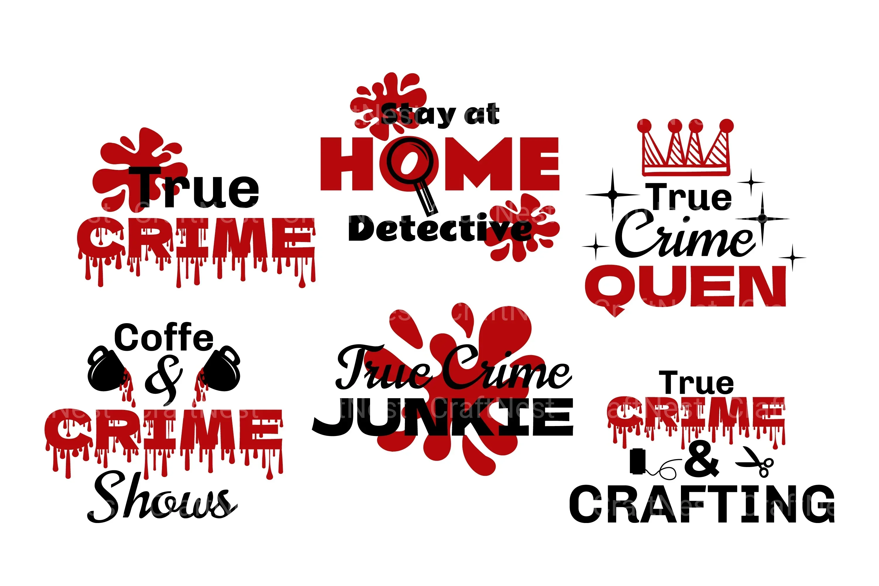Crime Quote SVG Bundle - Image 2
