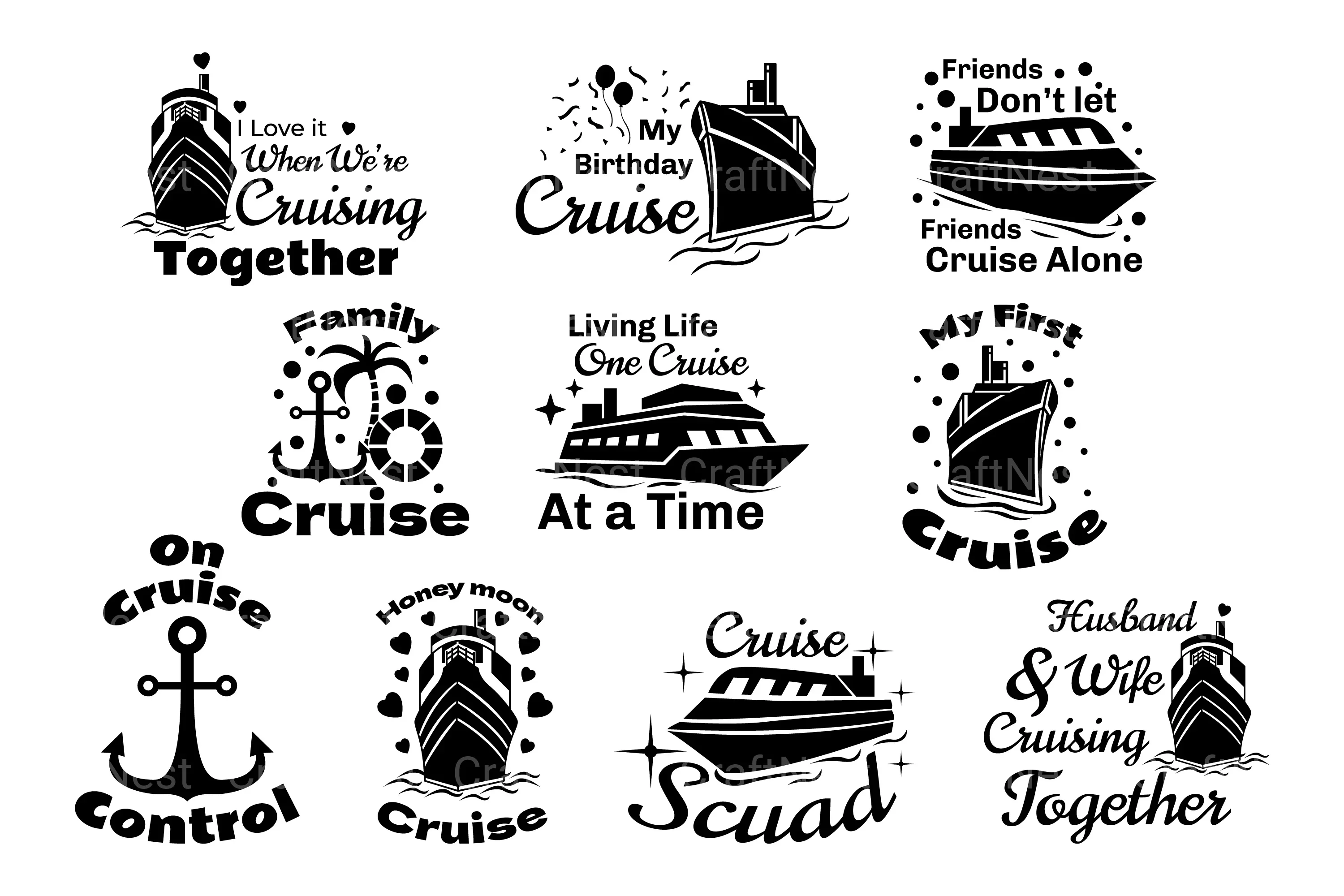 Cruising Quote SVG Bundle - Image 2