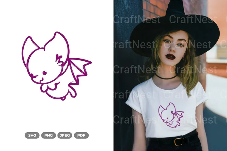 Cute and Kawaii Bat Clipart Bundle