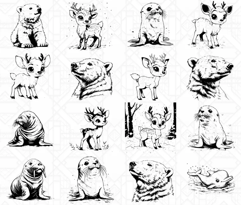 Cute Arctic Animals SVG Bundle - Image 2