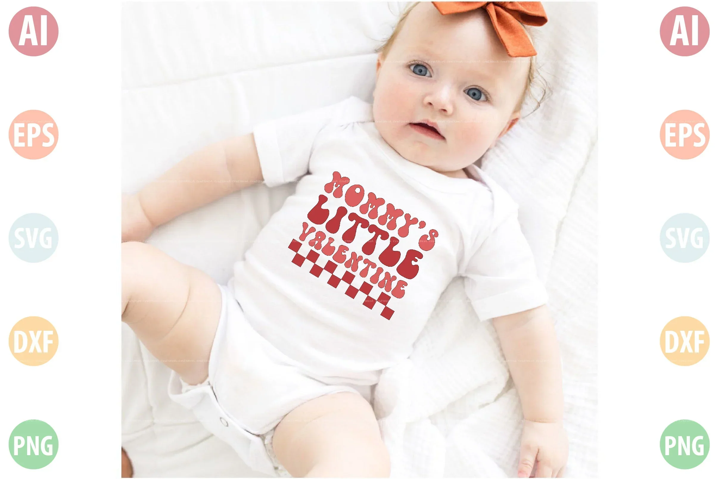 Cute Baby Valentine's Day SVG Bundle - Image 4