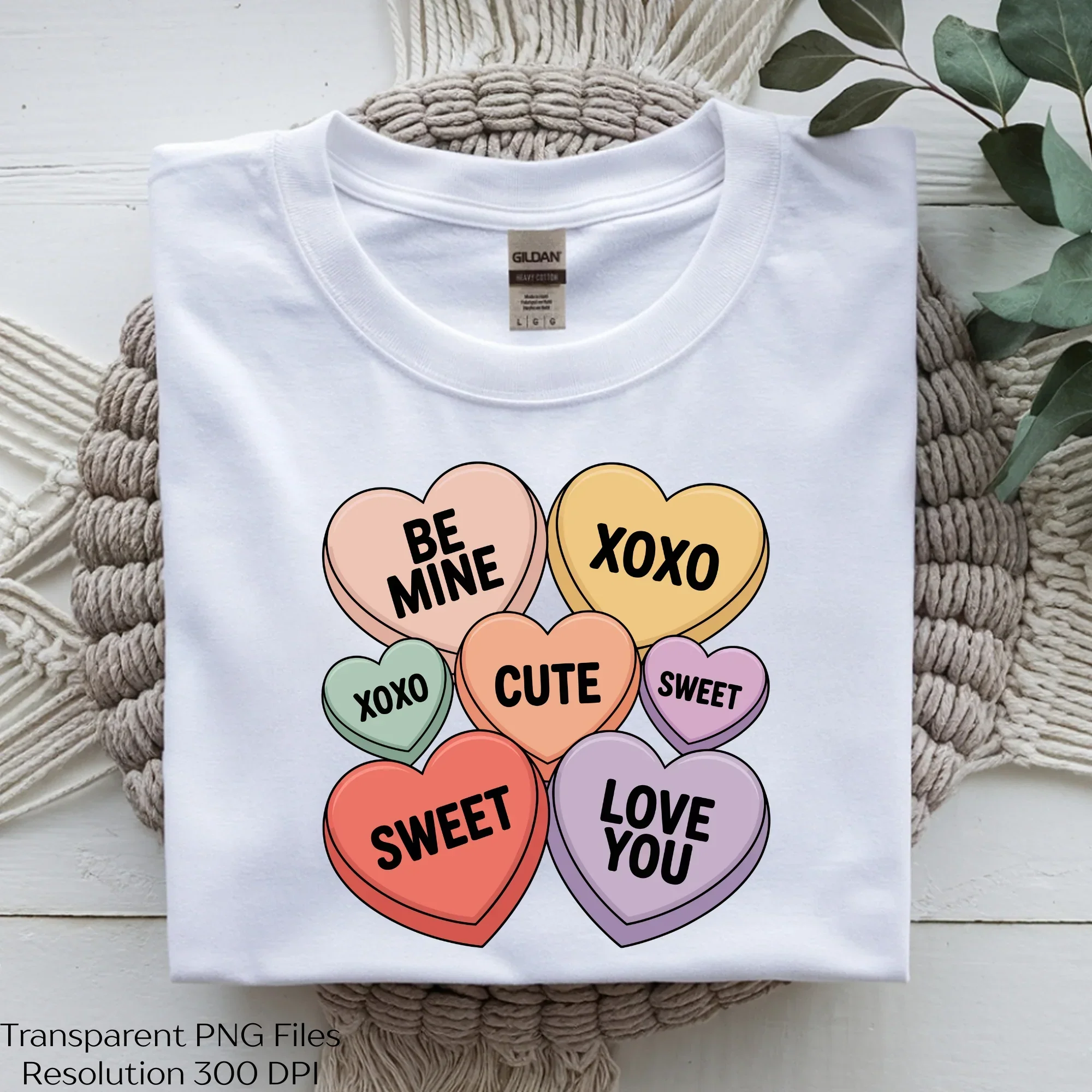 Cute Conversation Hearts Valentine's Day SVG Bundle