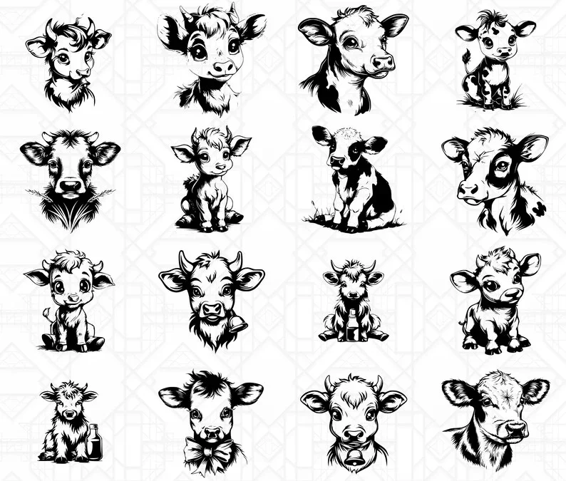 Cute Cows SVG Bundle - Image 2