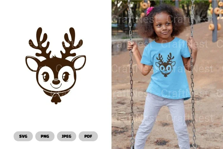 Cute Deer Head SVG Bundle