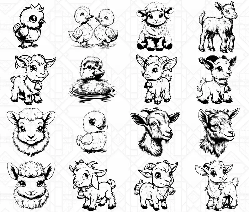 Cute Farm Animals SVG Bundle - Image 2