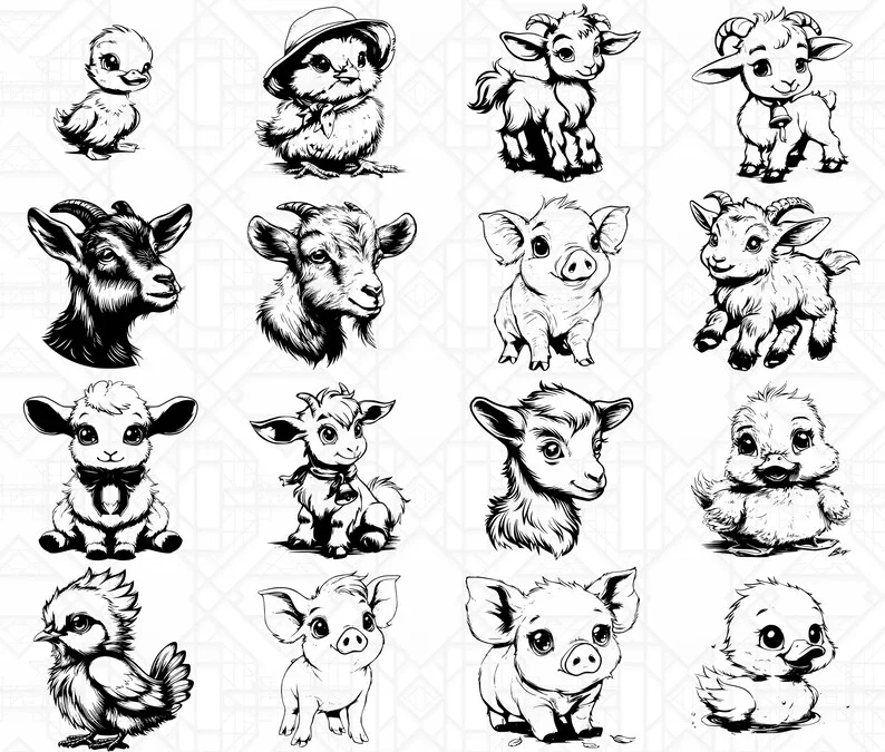 Cute Farm Animals SVG Bundle - Image 4